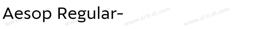 Aesop Regular字体转换 Aesop Regular字体转换